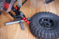 Preview: Aluminium 12mm-Sechskant Radmitnehmer Set für Crawler 20mm Offset (rot)