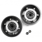 Preview: Yeah Racing 1.9 Aluminium Beadlock BXN Felgen mit Bremsscheiben (2) schwarz