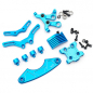 Preview: Aluminum Steering and Suspension Upgrade Conversion Kit For Tamiya M07 Blue