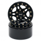 Preview: Yeah Racing 1.9 Aluminum CNC 5 Spoke Beadlock Wheel w/ Wheel Hub 2pcs Black