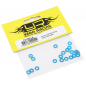 Preview: Yeah Racing Aluminium Beilagscheibe flach M3 0.25mm Blau 20Stk.