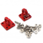 Preview: 1/10 RC Rock Crawler Accessories Heavy Duty Four Bolt Lunette Ring Tow Hook Red