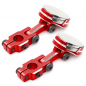 Preview: Yeah Racing Aluminium CNC Magnetic Invisible Body Mounting System 2pcs Red