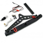 Preview: Aluminum Alloy Rear Bumper w/LED Light Spare Tire Mount For SCX10 II TRAXXAS TRX-4