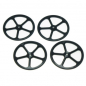 Preview: Yeah Racing Aluminum Set Up Wheels for 1:10 RC Touring Car (BK)