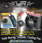 Preview: YR Tornado High Speed Cooling Fan für Regler und Motorkühlkörper schwarz