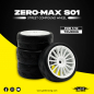 Preview: Yeah Racing Zero-Max S01 Street Compound Reifen/Felgen Set für 1/10 Touring