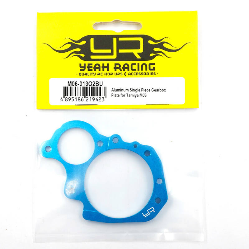 Preview: Yeah Racing Aluminium Getriebeplatte aus einem Stück für Tamiya M06