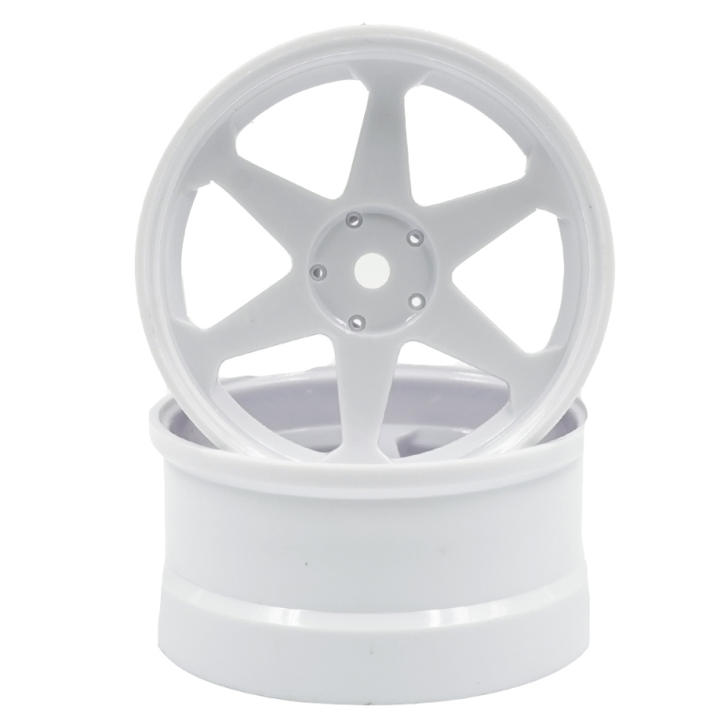 Onisiki +6 Offset Rim 2pcs White For 1/10 Drift