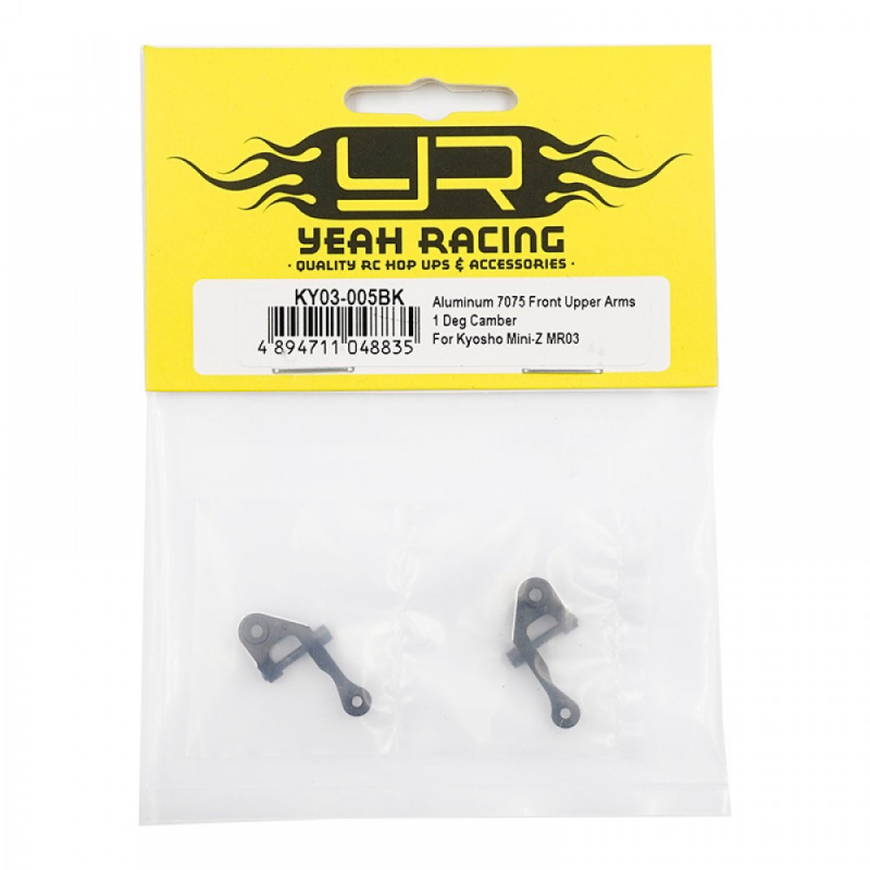 Yeah Racing Aluminium 7075 Front Upper Arms 1 Deg Camber für Kyosho Mini-Z MR03