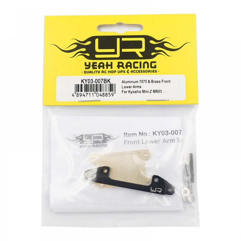 Yeah Racing Aluminium 7075 Brass Front Lower Arms für Kyosho Mini-Z MR03