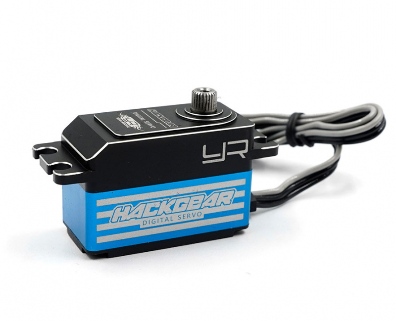 Yeah Racing Hackgear Low Profile Digital Servo - Aluminiumgehäuse - 10 kg - Blue/Black