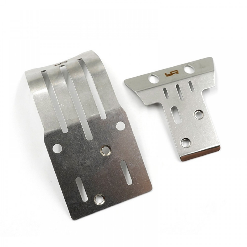Stainless Steel Chassis Protector Plate (F & R) For Tamiya BBX (BB-01)