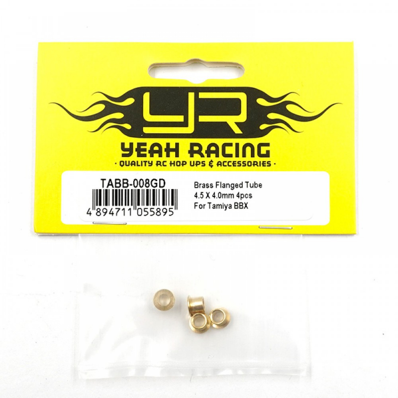 Yeah Racing Brass Flanged Tube 4.5 X 4.0mm 4 Stück für Tamiya BBX (BB-01)