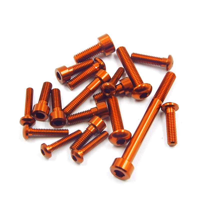 Yeah Racing Aluminiumschrauben Set für SANWA M17 (Orange)