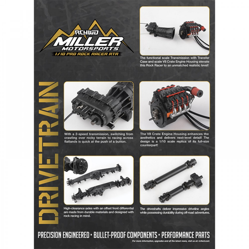 RC4WD Miller Motorsports 1/10 Pro Rock Racer RTR  Brushless Crawler