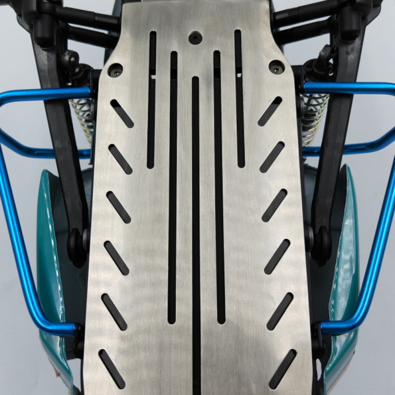 Aluminium Side Bumpe blau für Tamiya BBX (BB-01)