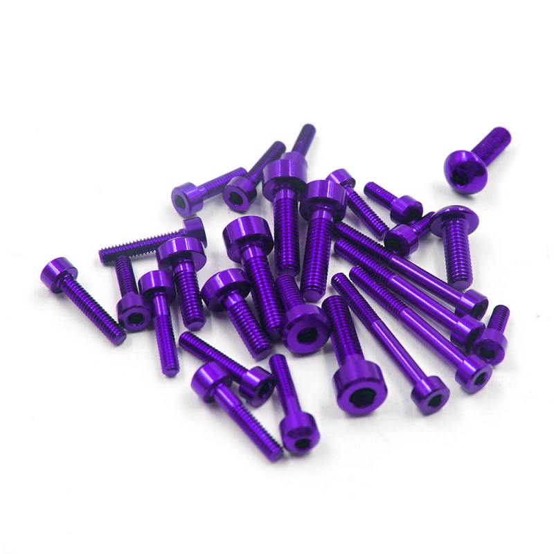 Yeah Racing Aluminium Screws Set For Futaba 10PX (Purple)