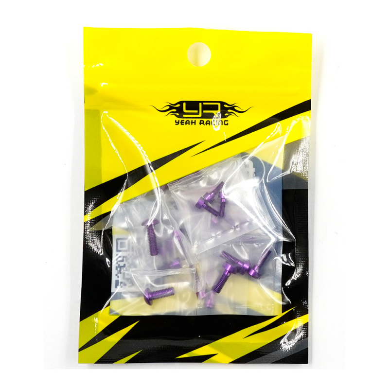 Yeah Racing Aluminium Screws Set For Futaba 10PX (Purple)