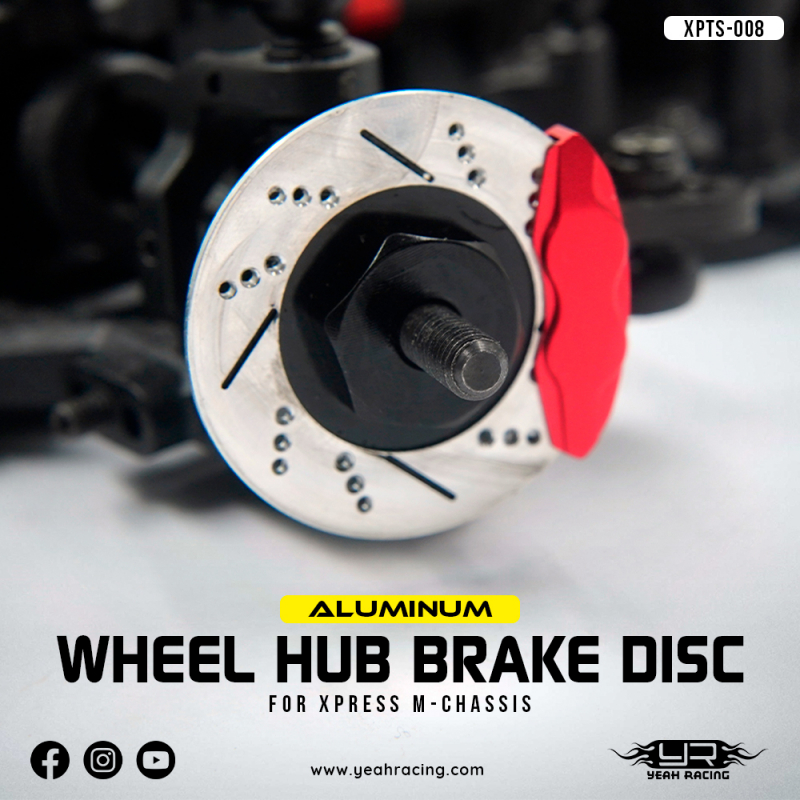 Yeah Racing Aluminum Wheel Hub Brake Disc Set for Xpress XM1 XM1S AM1 AM1S FM1S