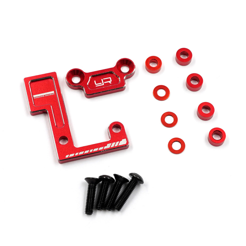 Aluminium-Hauptwellenlagerhalter-Set rot für die Tamiya TT02-Series