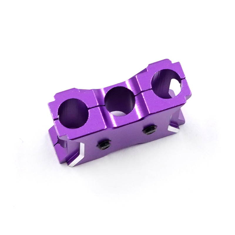 Yeah Racing Aluminium Kabelhalter Type A, 3-fach (Purple)