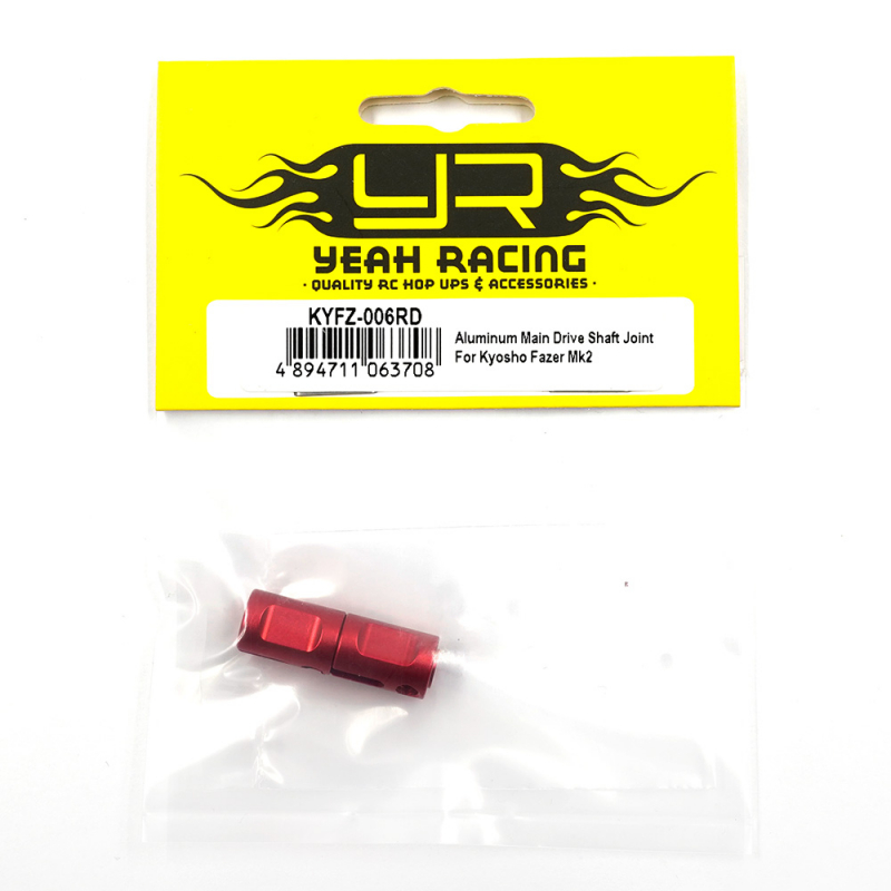 Yeah Racing Aluminium Main Drive Shaft Joint für Kyosho 1/10 Fazer Mk2 - Rot