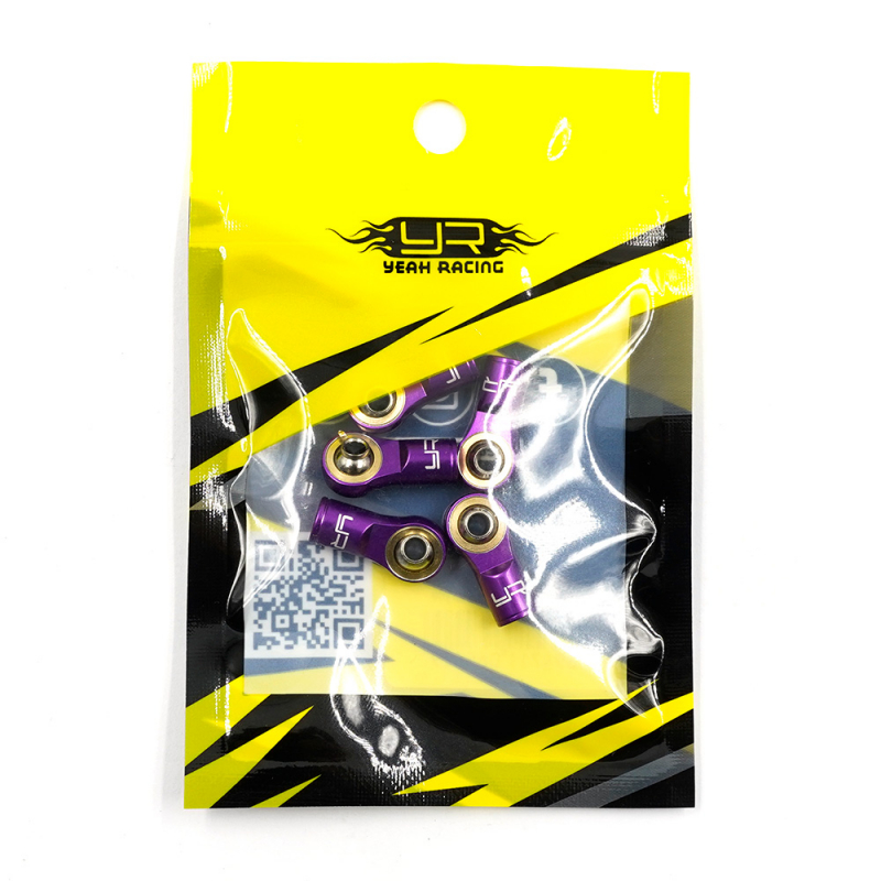 Yeah Racing Aluminium Reversed Thread Rod Ends M3 purple (5)