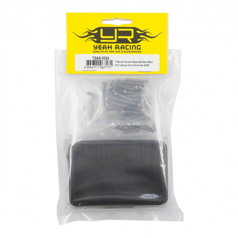 Preview: Yeah Racing Titanium Screw Assorted Set w/Box For Tamiya Terra Scorcher 2020