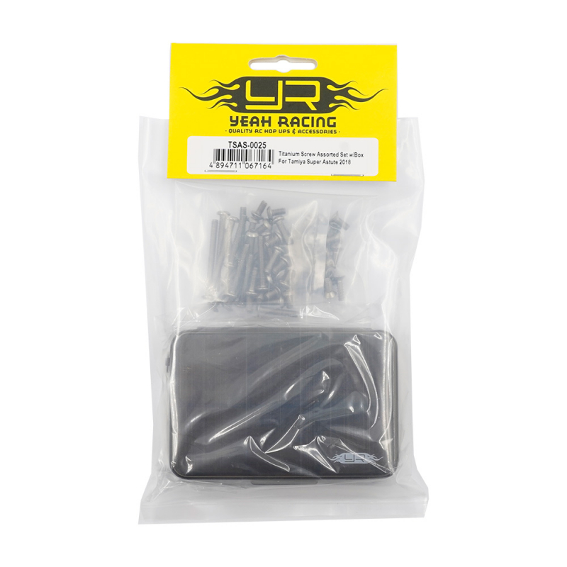 Yeah Racing Titanium Screw Assorted Set w/Box For Tamiya Super Astute 2018