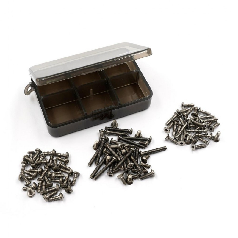 Yeah Racing Titanium Screw Assorted Set w/Box For Tamiya VQS 2020