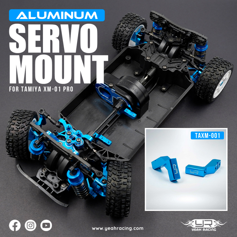 Yeah Racing Aluminium Servohalterung für Tamiya XM-01 PRO