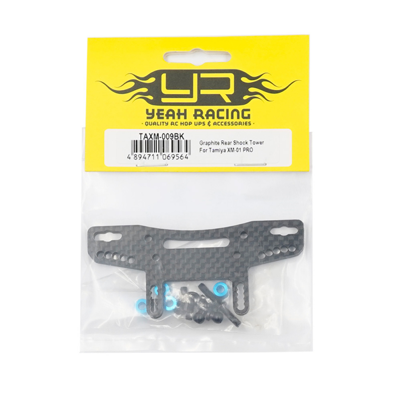 Yeah Racing Carbon Dämpferbrücke hinten für Tamiya XM-01 PRO