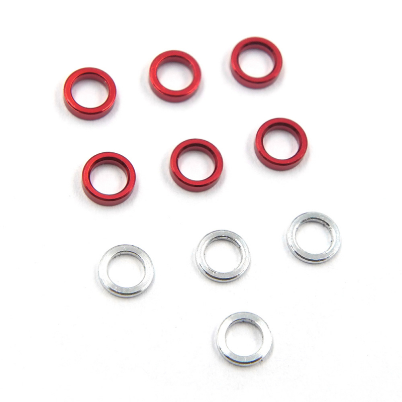 Yeah Racing Aluminium Spacer 3.7 x 2.5mm (0.5mm 1.0mm) 10Stk. für Kyosho Mini-Z MR-04