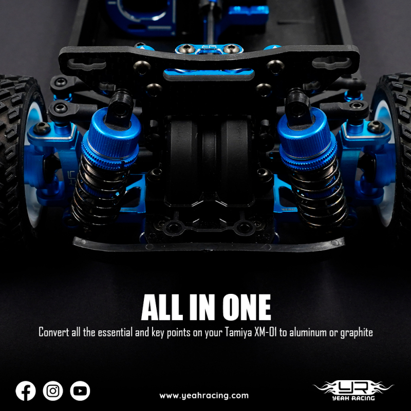 Yeah Racing Aluminium Essential Tuning Set für Tamiya XM-01 PRO