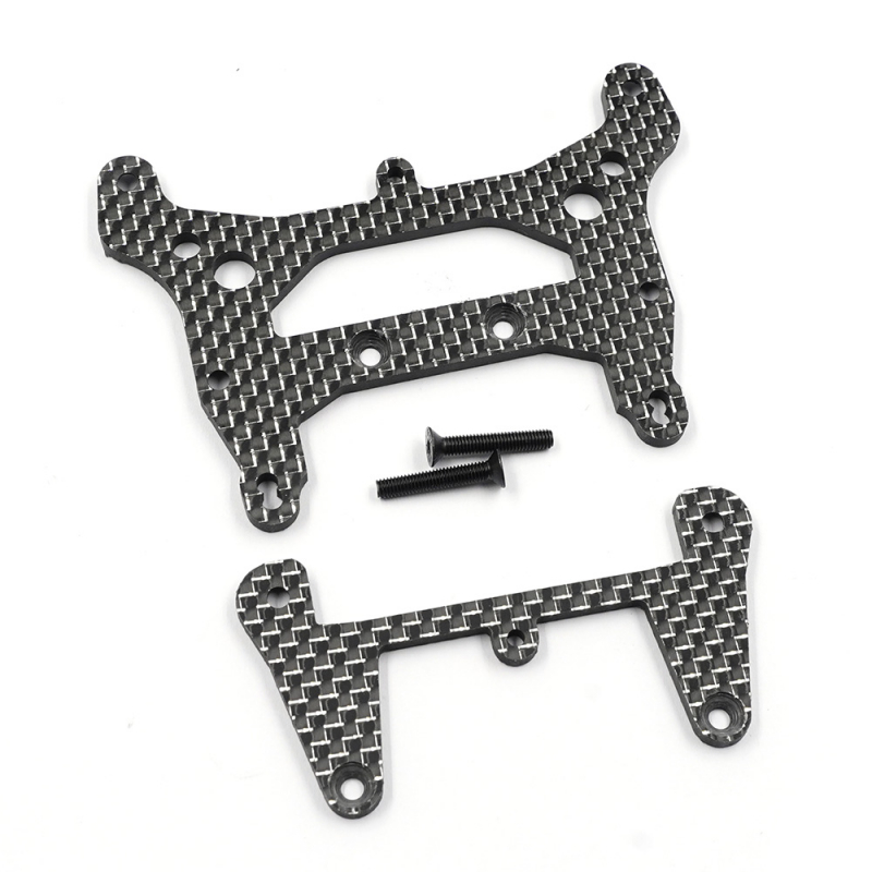 Yeah Racing Graphite Front & Rear Shock Tower For Kyosho Optima Pro