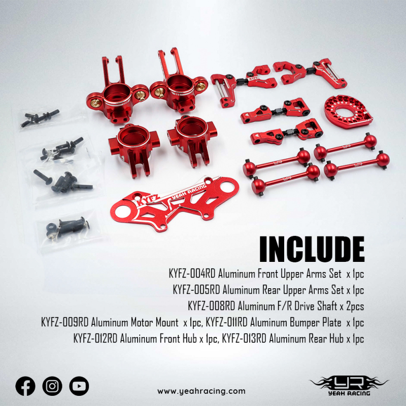 Yeah Racing Aluminum Essential Conversion Kit For Kyosho 1/10 Fazer Mk2