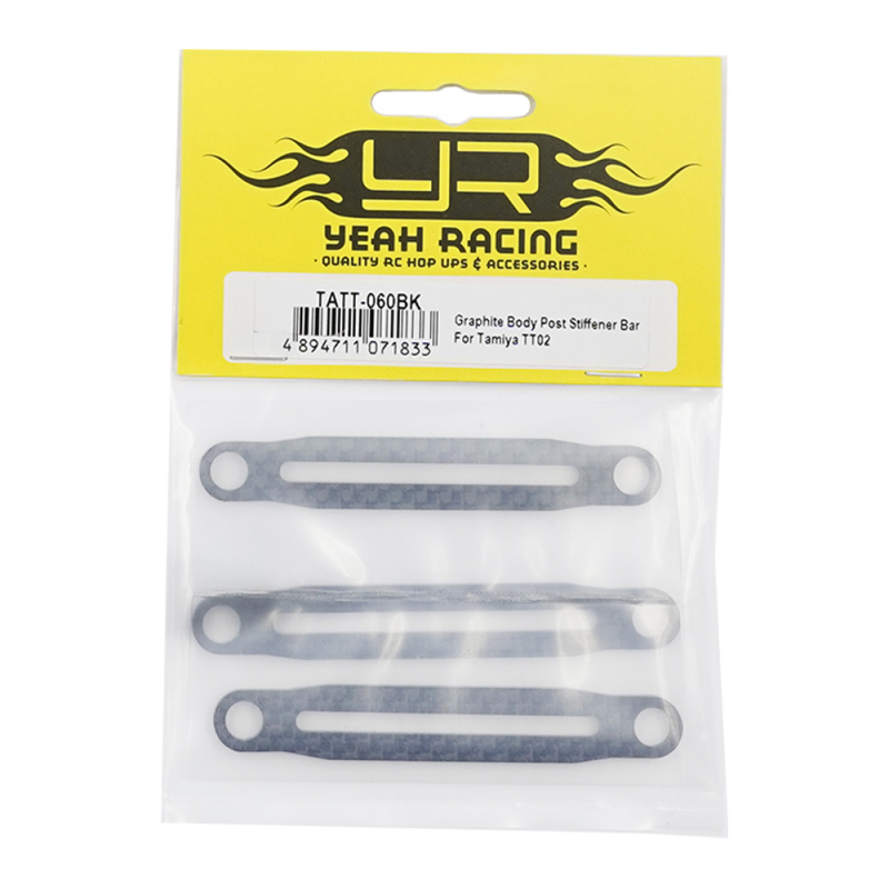 Yeah Racing Graphite Body Post Stiffener Bar For Tamiya TT02, XV-01, XV-02