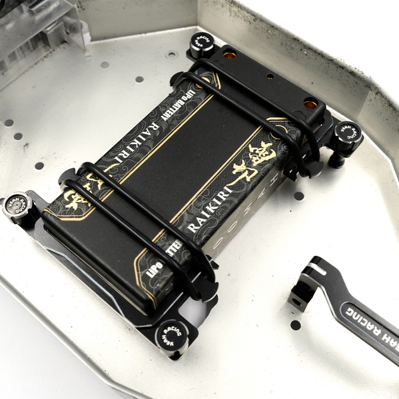 Yeah Racing Aluminum Shorty Battery Holder For Team Associated RC10
