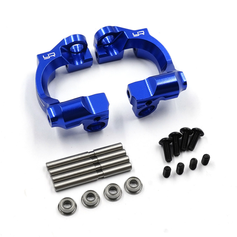 Yeah Racing Aluminium C Hub Set vorne Blau für Traxxas Mini Maxx, Mini XRT