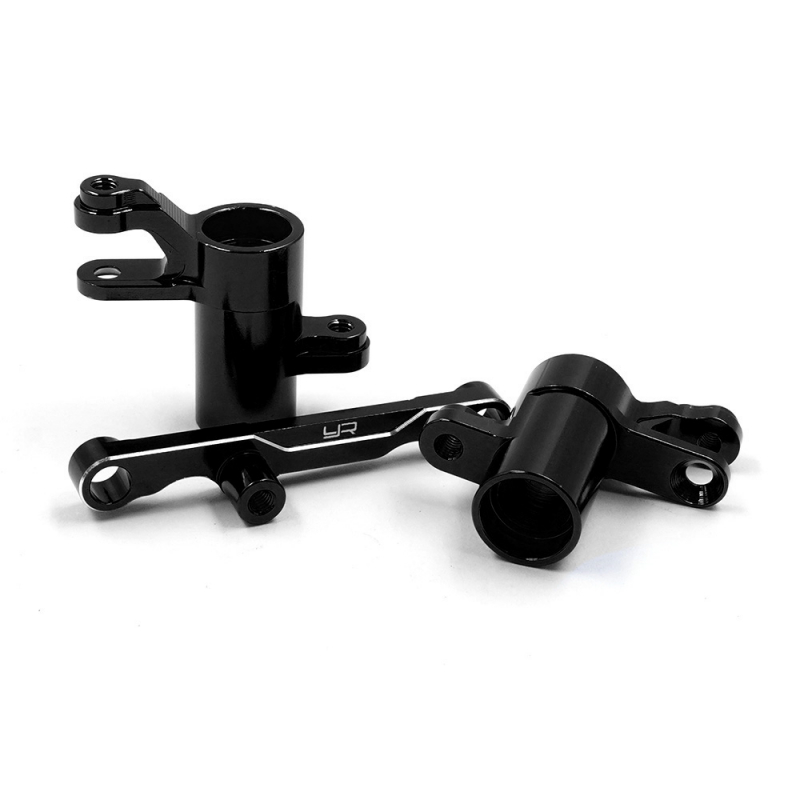 Yeah Racing Aluminum Steering Set Fit Traxxas Mini Maxx Mini XRT black