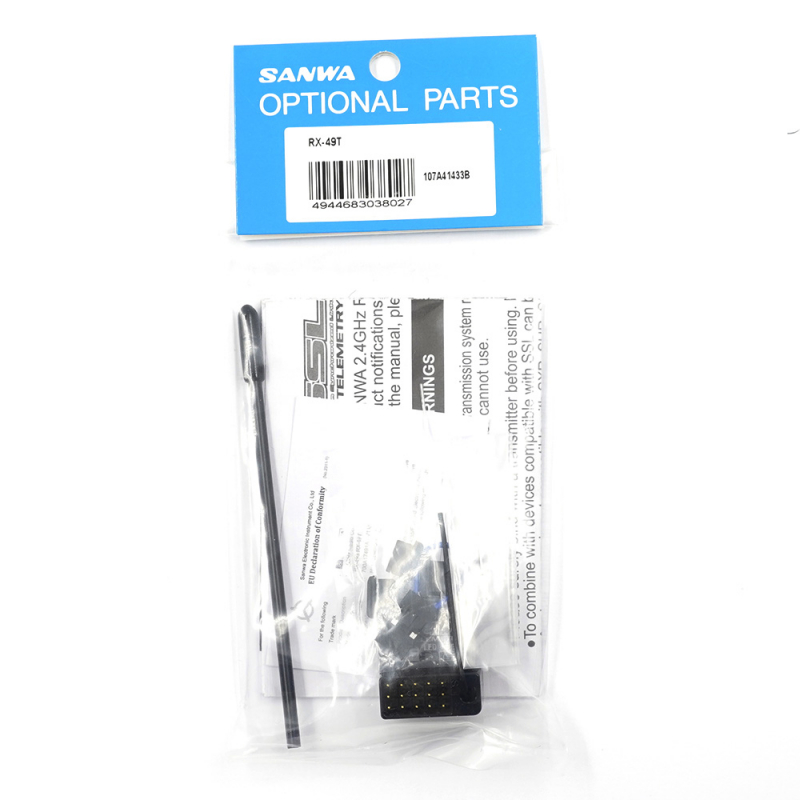 Preview: Sanwa RX-49T 2.4GHz 4-Channel FH5 Telemetry Receiver