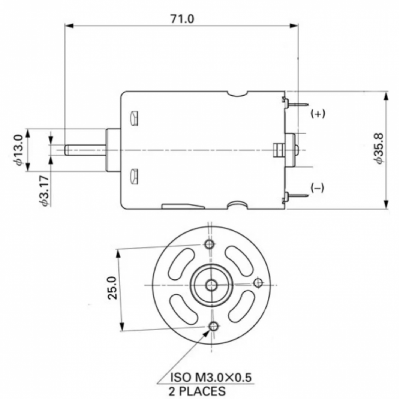 Preview: Yeah Racing Hackmoto 12T Just Race V2 Super High Power Stock 540 Brushed Motor w/Fan