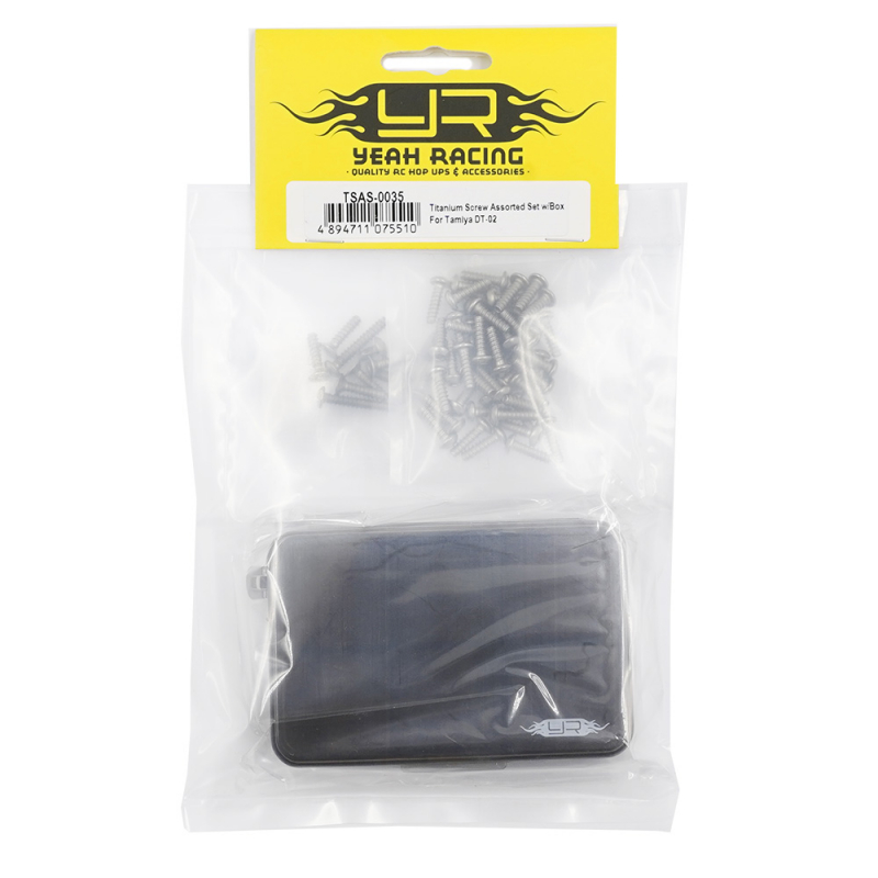 Yeah Racing Titanschrauben Set mit Box für Tamiya DT-02
