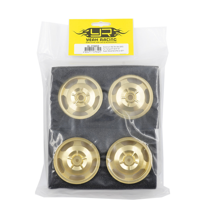 Yeah Racing Aluminum CNC Rim Set (2WD) For Tamiya DT-02 DT-03 Super Astute Sand Rover 2011