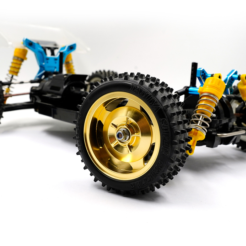 Yeah Racing Aluminium CNC Felgen Silber (4WD) für Tamiya TT-02B Top Force Super Avante (TD4)