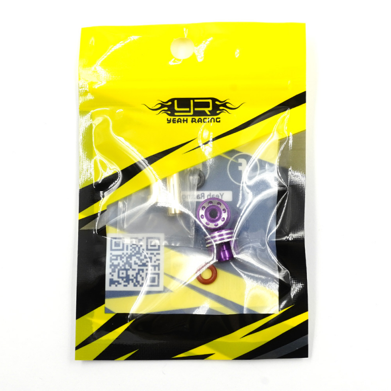 Yeah Racing Aluminum Grips 5mm Bullet Plug für Akku - Purple