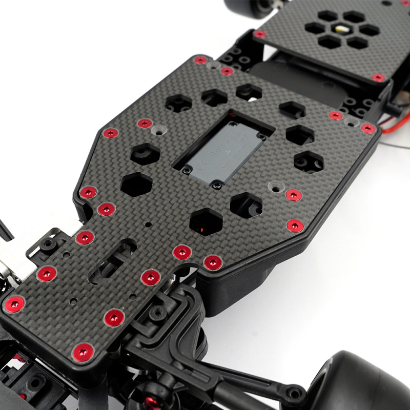 Yeah Racing Graphit 2,5 mm Chassis für Kyosho Fazer D2 FZD2