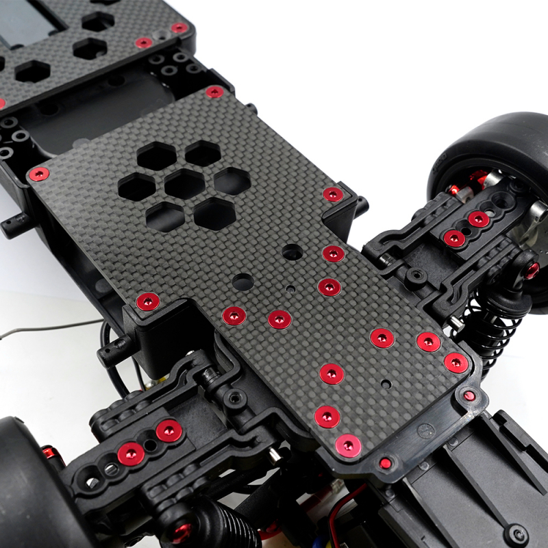 Yeah Racing Graphit 2,5 mm Chassis für Kyosho Fazer D2 FZD2