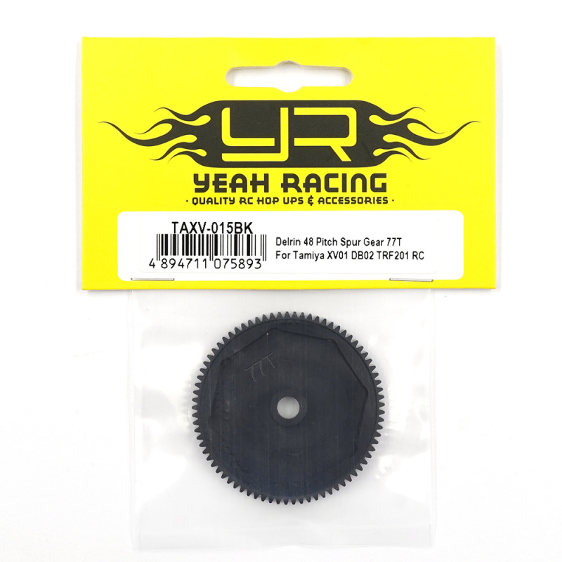 Yeah Racing Delrin 48 Pitch Spur Gear 77T For Tamiya XV01 DB02 TRF201 RC
